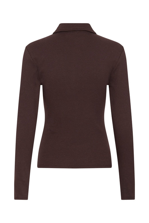 Gestuz - Gzdrew Ls Polo Top 10911272 - 109839 - Deep Plum