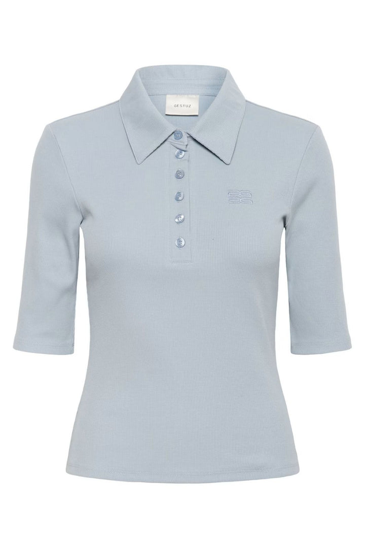 Gestuz - Gzdrew Polo Top 10910593 - 100648 - Grey Blue Toppe 