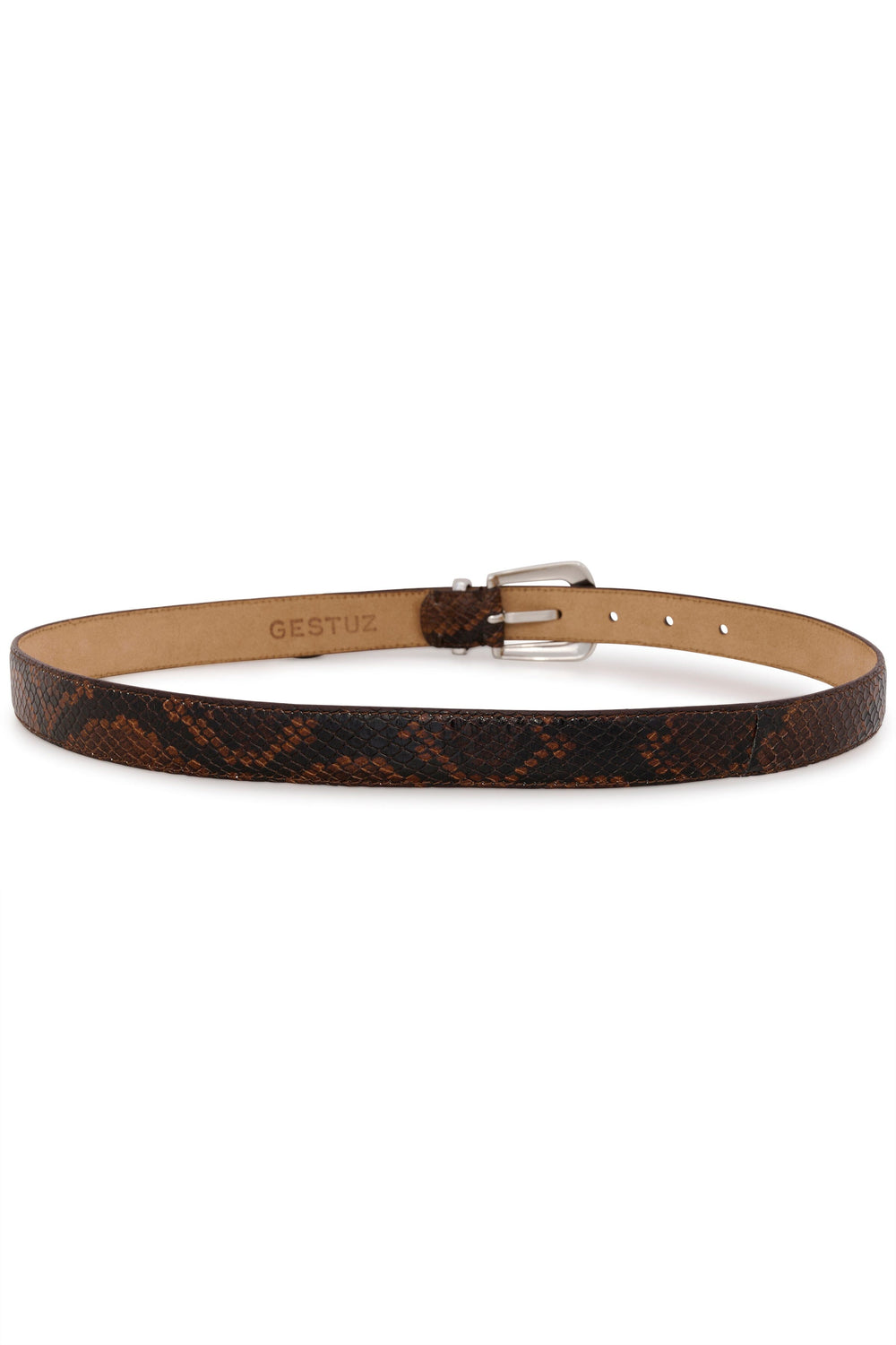 Gestuz - Gzfilua Belt 10910827 - 100626 - Brown Snake Bælter 