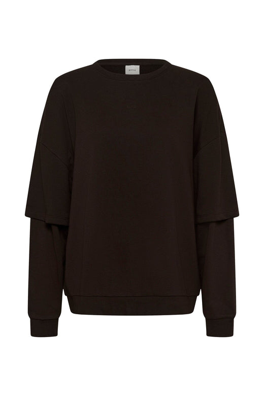 Gestuz - Gzgilsa Layered Sweatshirt 10911484 - 191018 - Ganache