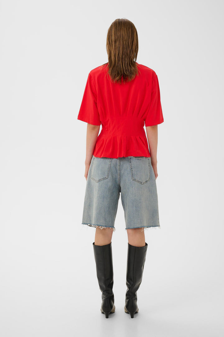 Gestuz - Gzinez Tee 10910147 - 181660 - Tomato Bluser 