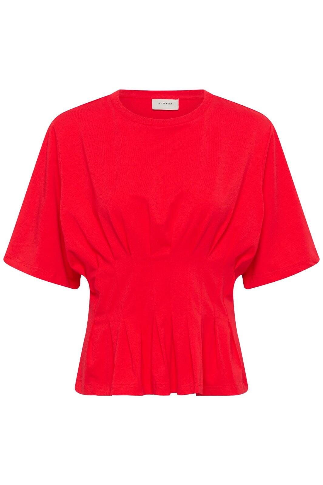 Gestuz - Gzinez Tee 10910147 - 181660 - Tomato Bluser 