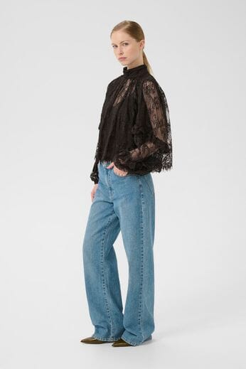 Gestuz - Gzlami Blouse 10910810 - 191018 - Ganache Bluser 