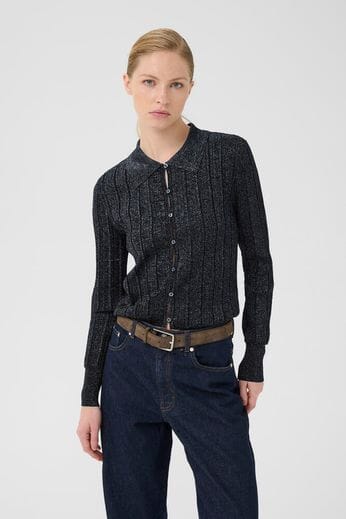 Gestuz - Gzmabel Cardigan 10910756 - 108647 - Black With Lurex Cardigans 
