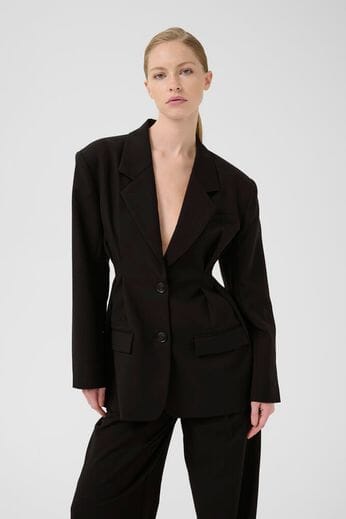 Gestuz - Gzpaula Waist Blazer 10910626 - 100017 - Black Blazere 