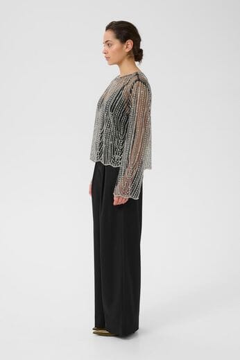 Gestuz - Gzsibba Blouse 10910698 - 103434 - Black/Silver Bluser 