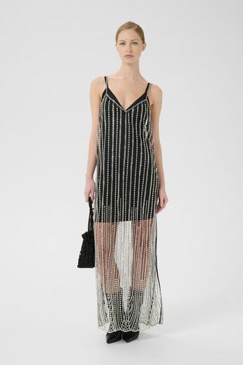 Gestuz - Gzsibba Dress 10910697 - 103434 - Black/Silver Kjoler 