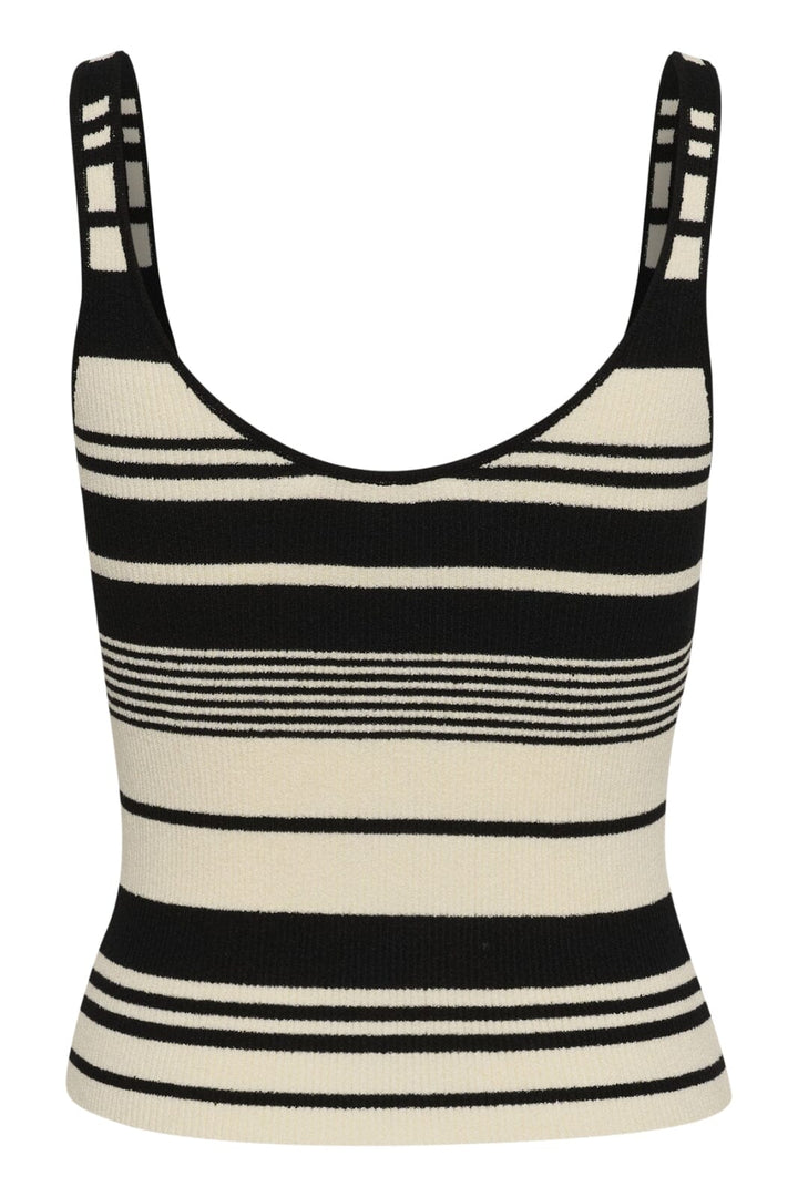 Gestuz - Gzstela Top 10910343 - 107874 - Black/Birch Striped Toppe 