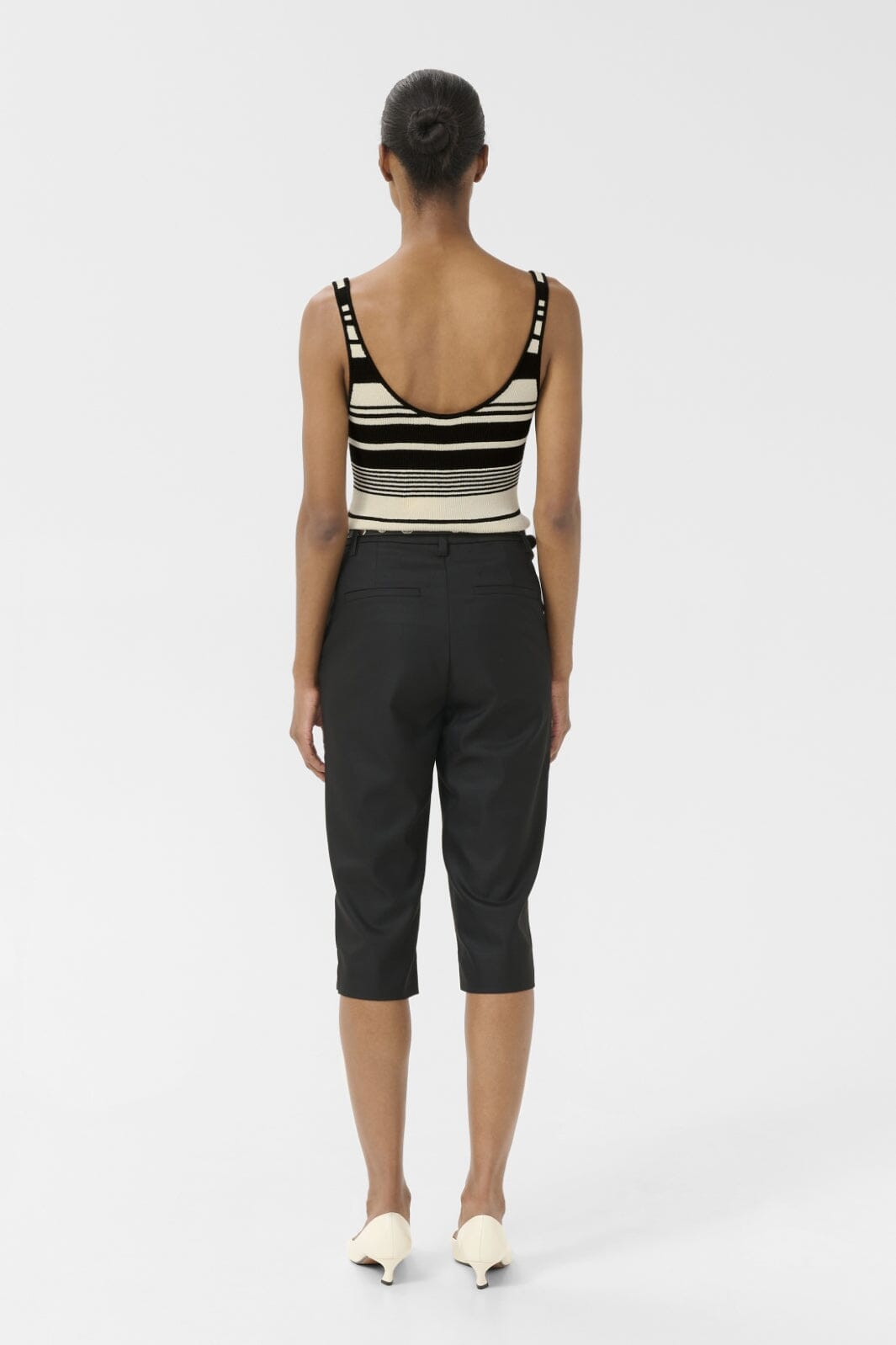 Gestuz - Gzstela Top 10910343 - 107874 - Black/Birch Striped Toppe 