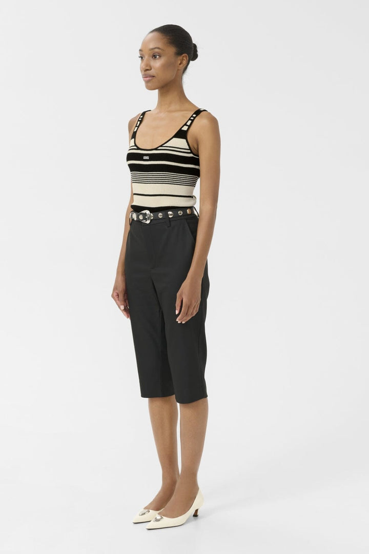 Gestuz - Gzstela Top 10910343 - 107874 - Black/Birch Striped Toppe 