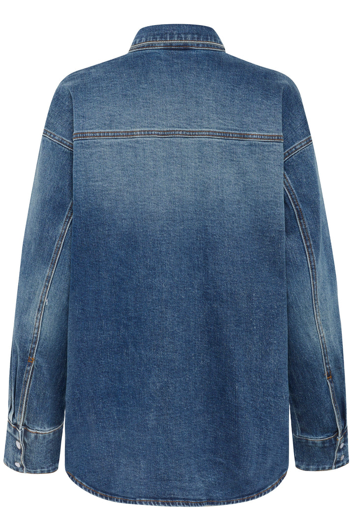 Gestuz - Gzviva Oz Shirt 10910575 - 108303 - Vintage Blue Denim Skjorter 