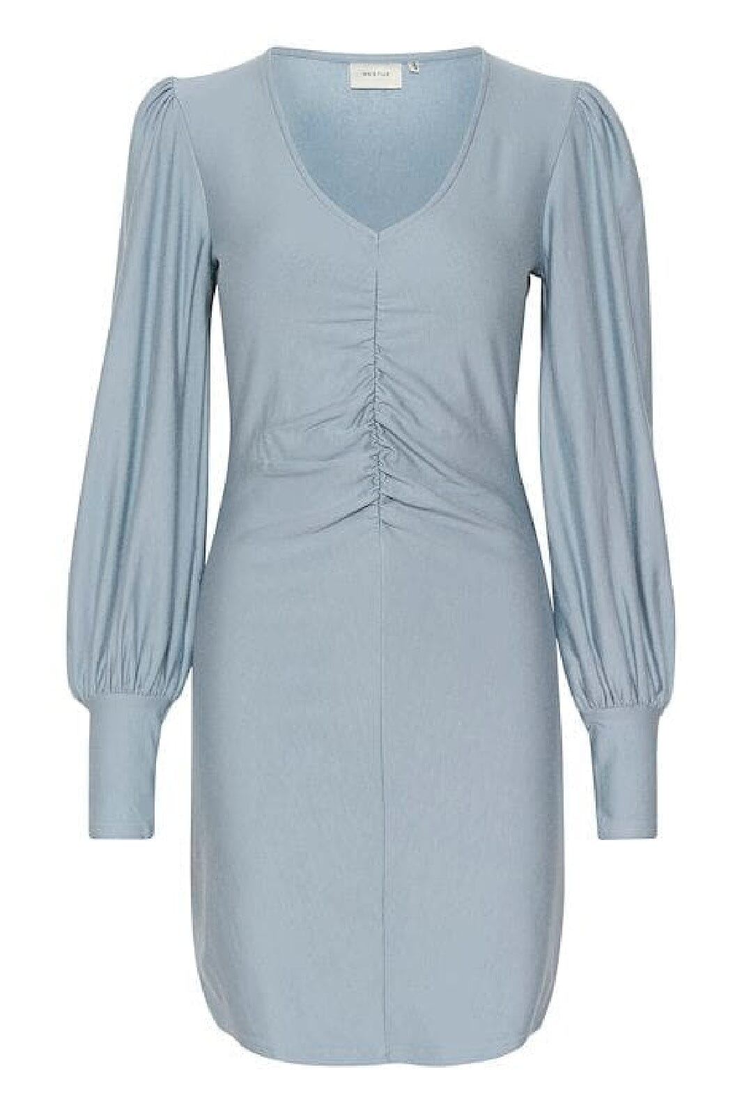 Gestuz - RifaGZ v-neck short dress - Grey blue Kjoler 