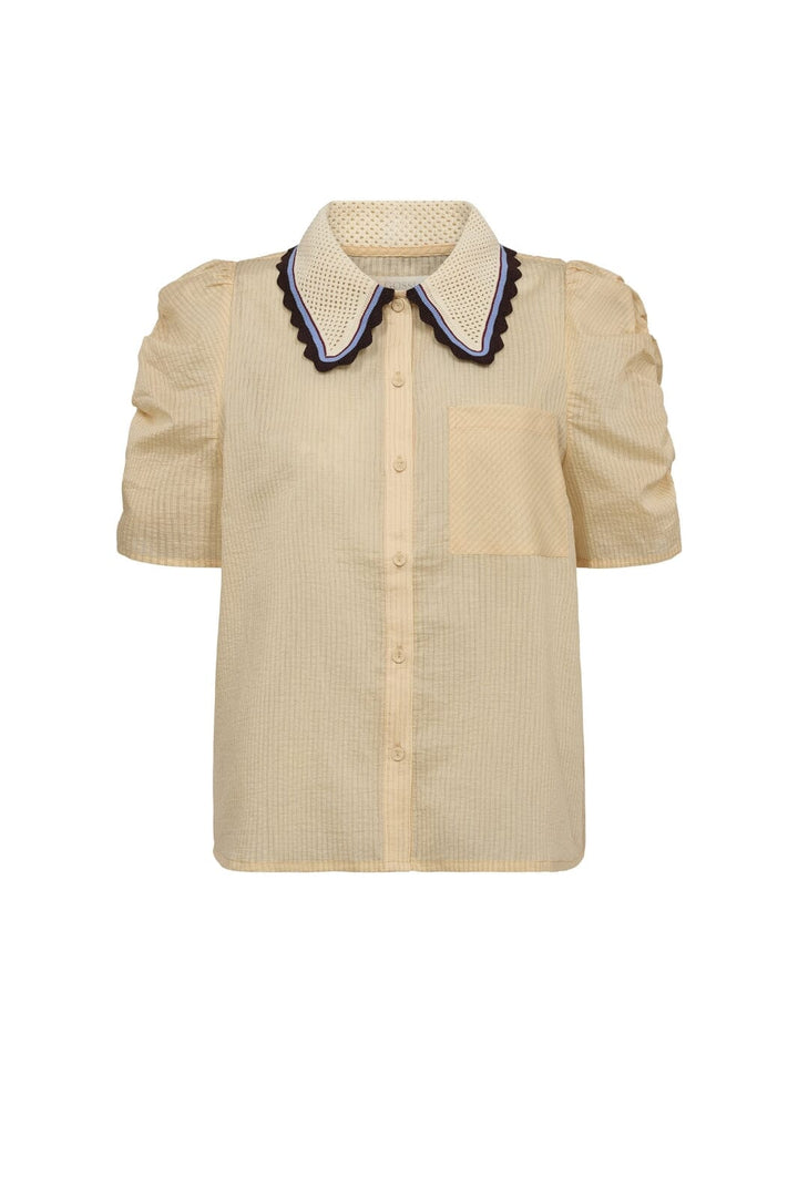 Gossia - Allygo Blouse G2811 - Soft Lemon Stripes Bluser 