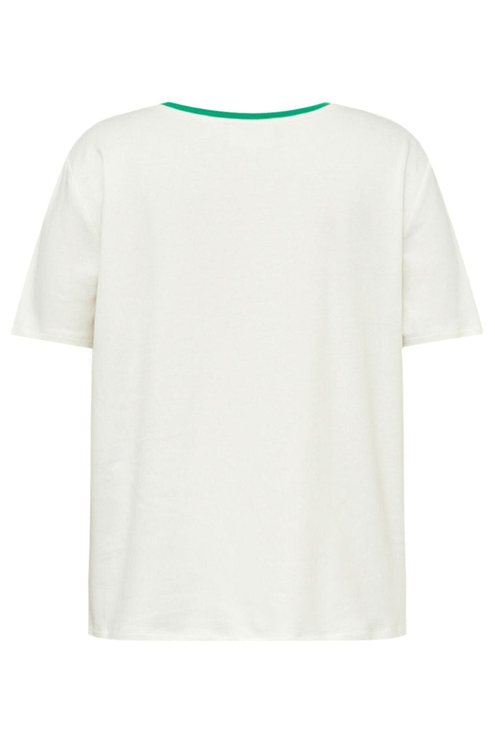 Gossia - Basgo Tee G2850 - Creme Diamond Green T-shirts 