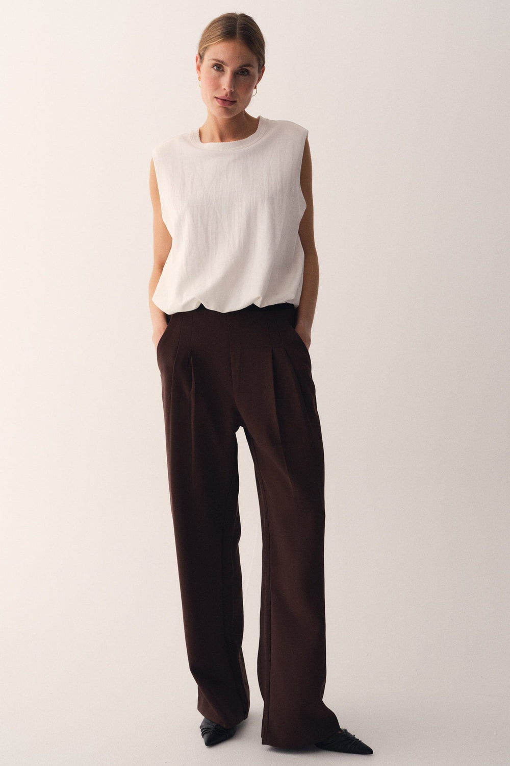 Gossia - Cloego Atalie Pants G2639 - Chocolate Bukser 