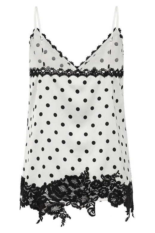 Gossia - Dagnygo Jo Top G3011 - Off-White Black Dots Toppe 