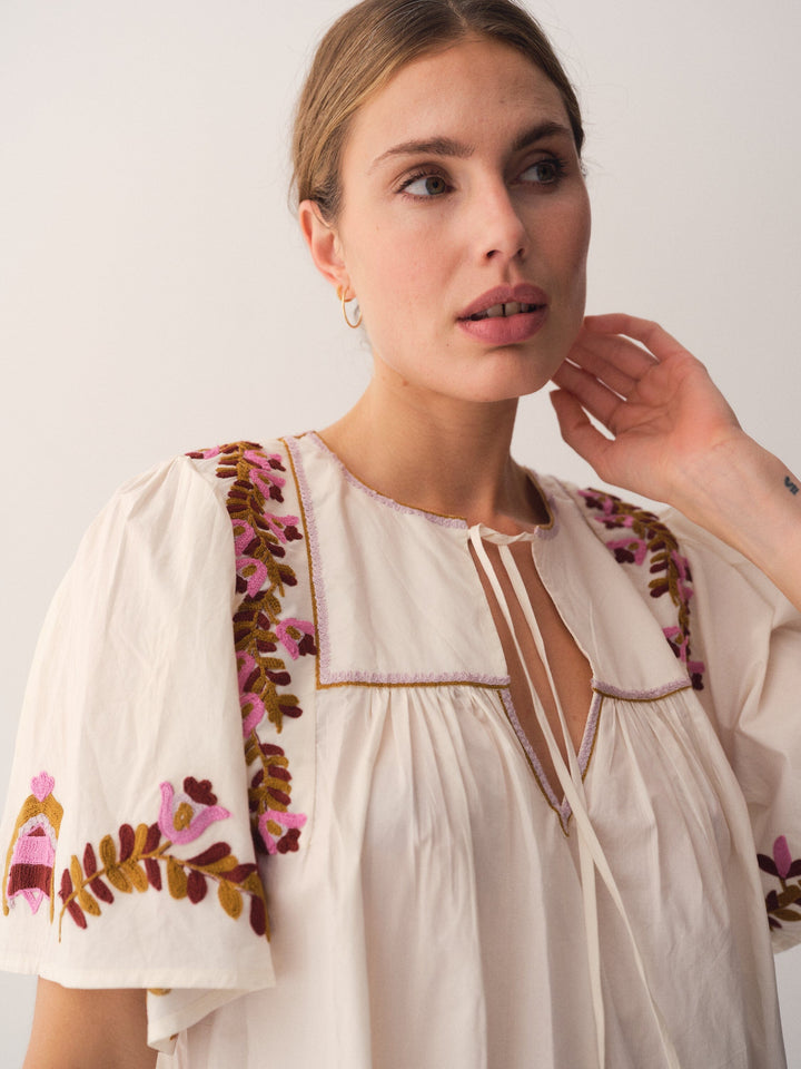 Gossia - Genago Dress G2868 - Off-White Kjoler 