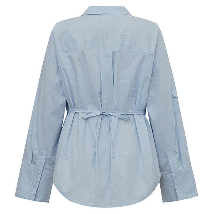 Gossia - Maritgo Shirt G3041 - Light Blue Stripes Skjorter 