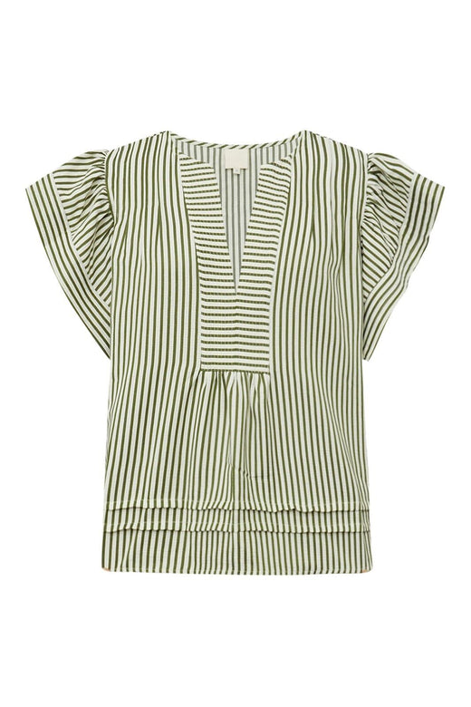 Gossia - Minkago Jo Blouse G1987 - Creme Army Stripes