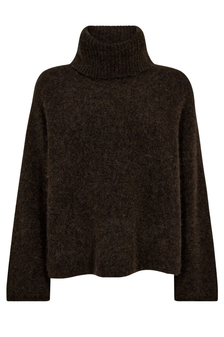 Gossia - Noomigo Sweater G2113 - Brown Melange Sweatshirts 
