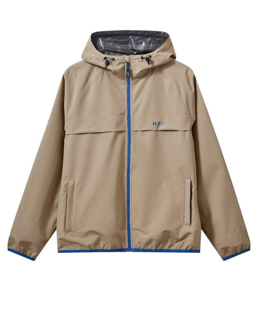 H2O - H2Rømø Festival Lw Rain Jacket Packable 100980-2 - 7094 - Warm Grey/Blue Regntøj 