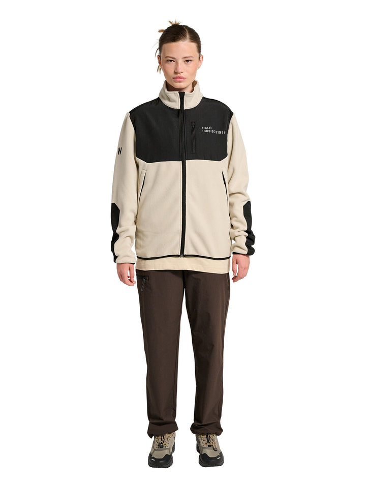 Halo - Blocked Zip Fleece 610209 - 8754 - Oyster Gray Jakker 