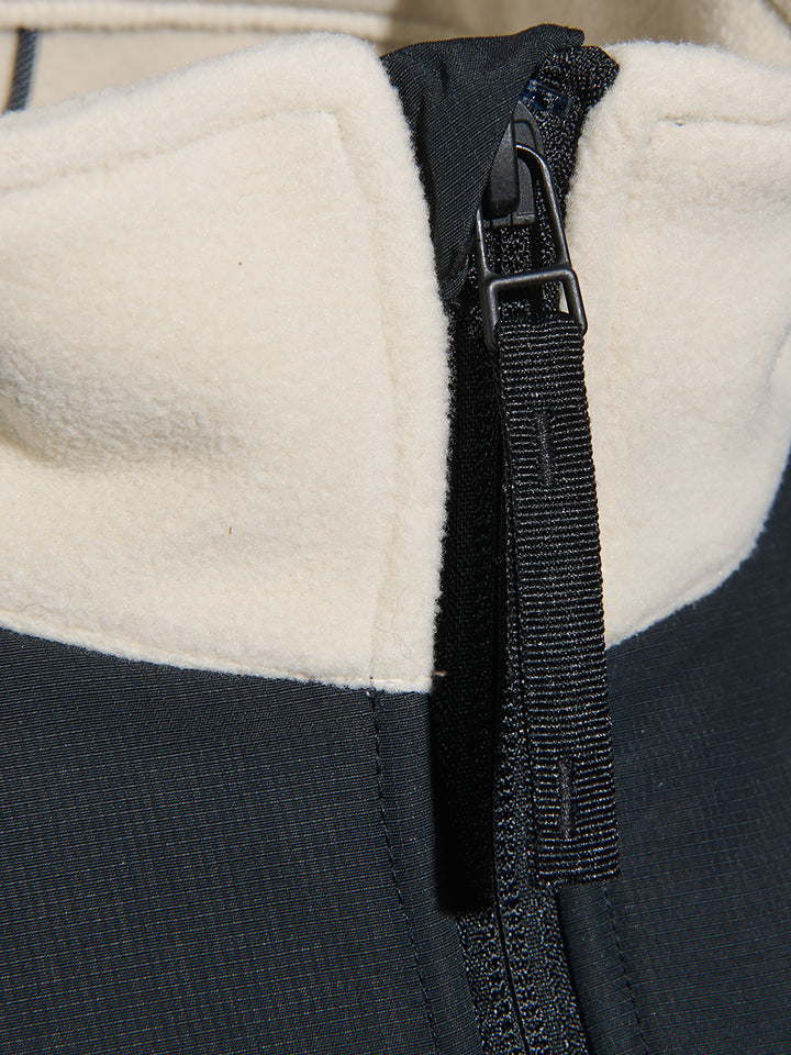 Halo - Blocked Zip Fleece 610209 - 8754 - Oyster Gray Jakker 