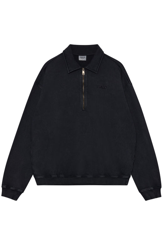 Halo - Boxy Polo Sweat 234449 - 2001 - Black Skjorter 
