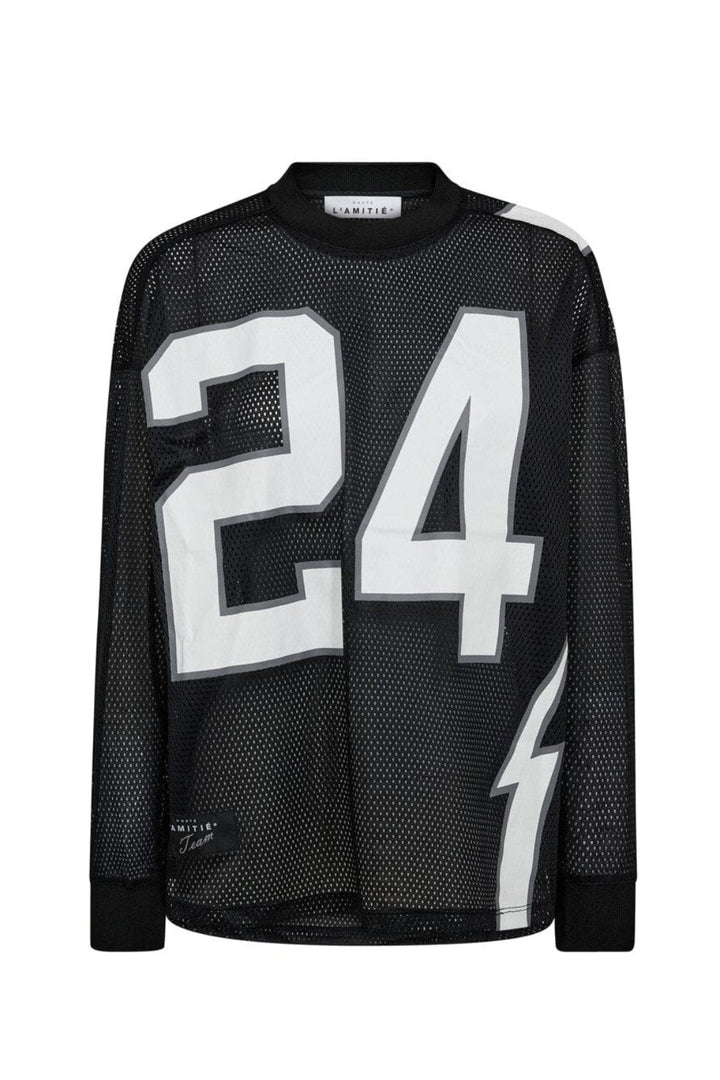 Haute L'Amitié - American Football Ls Tee HL10049 - Black