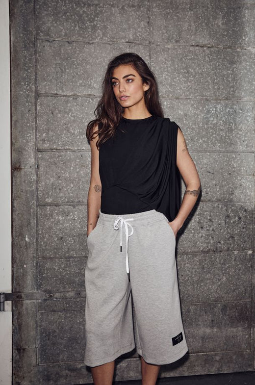 Haute L'Amitié - Belek Drape Body HL10596 - Black Bodystockings 