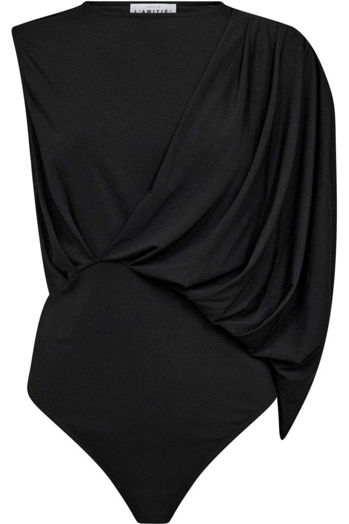 Haute L'Amitié - Belek Drape Body HL10596 - Black Bodystockings 