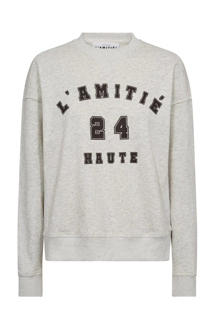 Haute L'Amitié - College Curve Sweat HL10256 - Pearl Melange