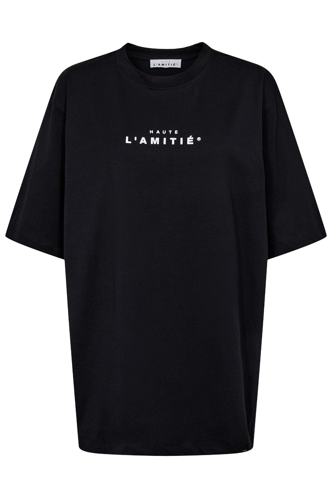 Haute L'Amitié - Crew Rub Print Tee HL10385 - Black T-shirts 