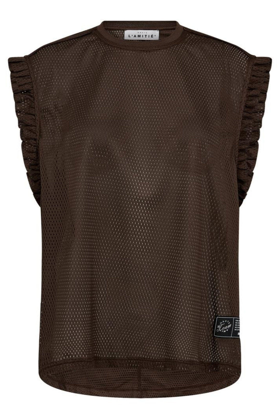 Haute L'Amitié - Drift Frill Sports Top HL10106 - Mocca