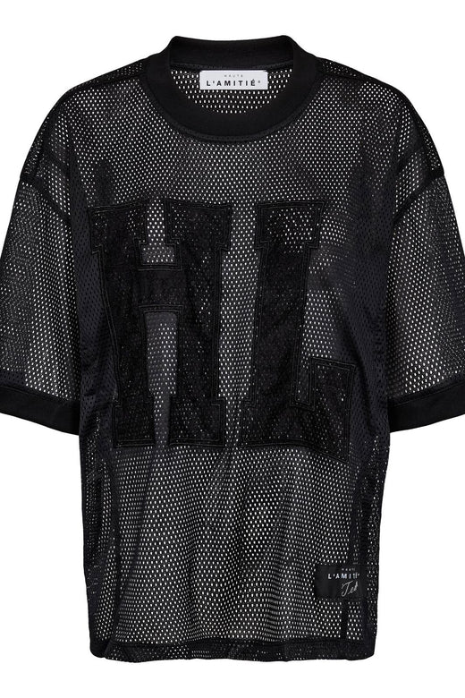 Haute L'Amitié - Drift Hl Lace Tee HL10272 - Black T-shirts 