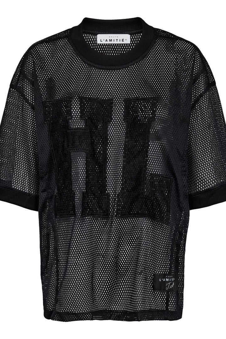 Haute L'Amitié - Drift Hl Lace Tee HL10272 - Black T-shirts 
