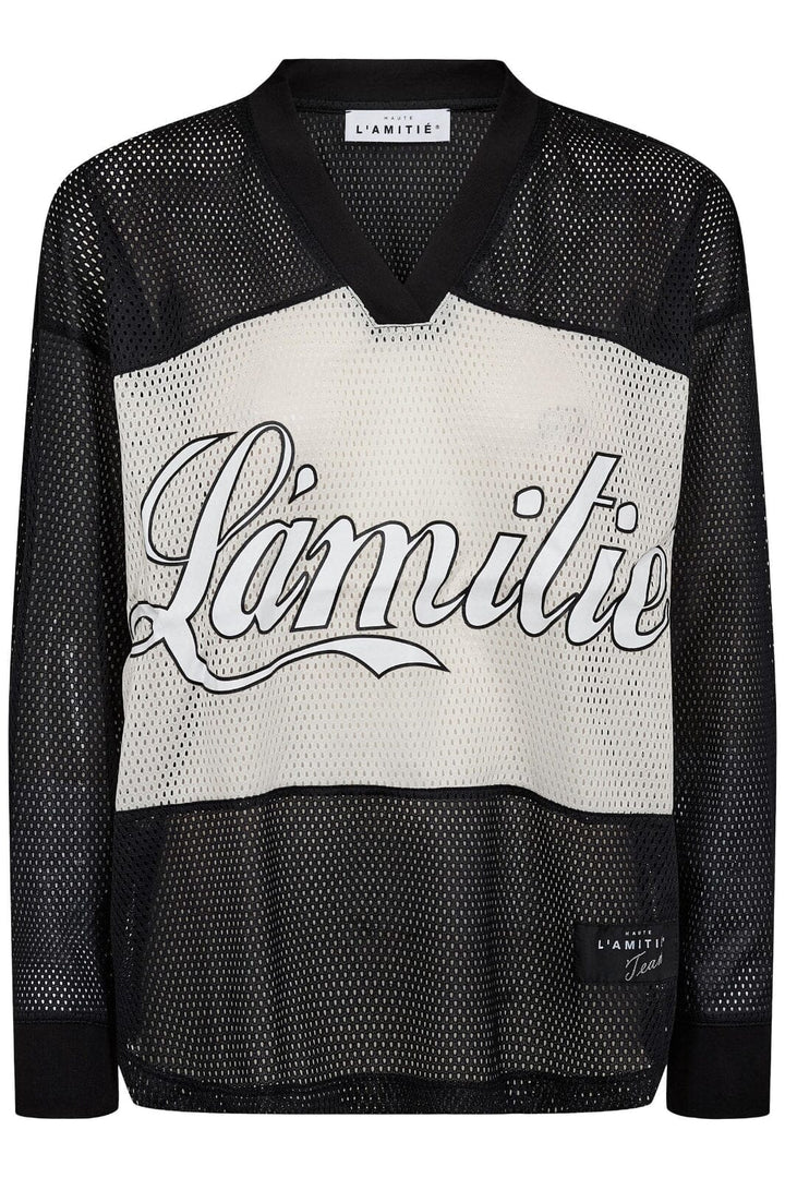 Haute L'Amitié - Drift Mix Logo Blouse HL10323 - Black Bluser 