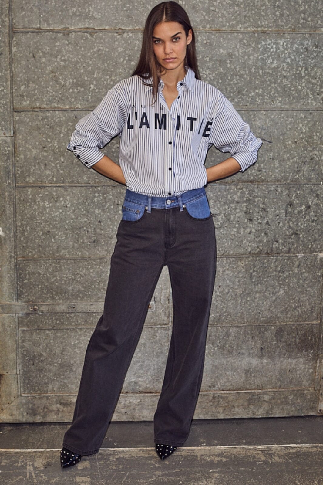Haute L'Amitié - Jeans HL10338 - Blue Black Mix Jeans 