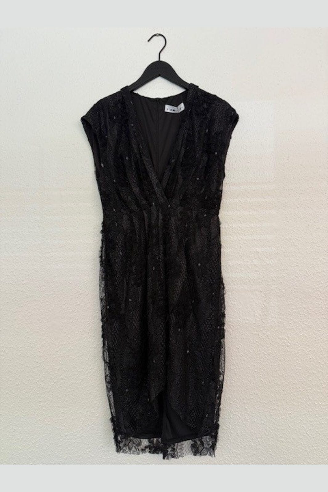 Haute L'Amitié - Lacey Pleat Dress HL10380 - Black