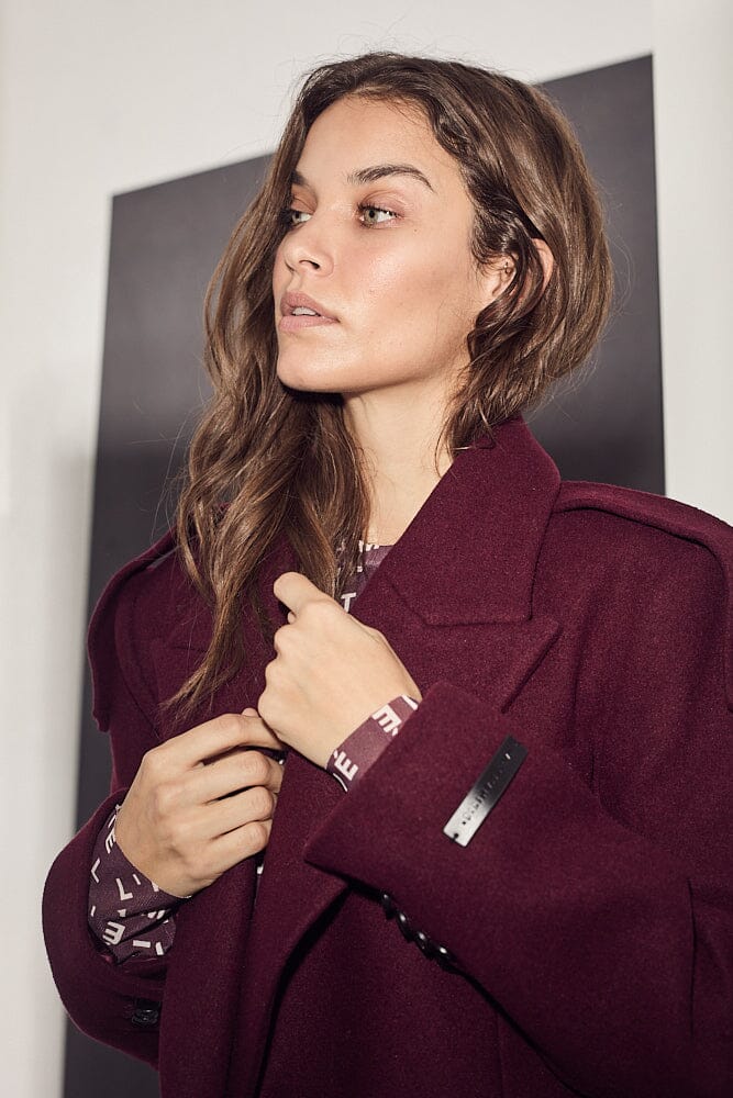 Haute L'Amitié - Lida Tailor Wool Coat HL10176 - Amarone Jakker 