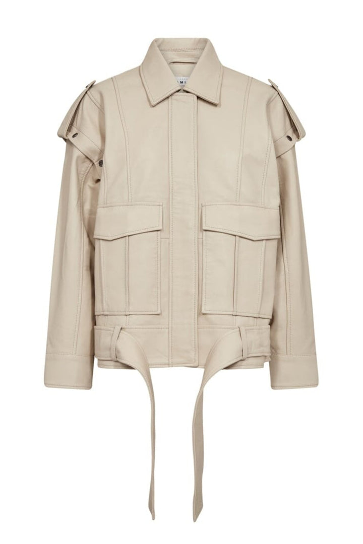 Haute L'Amitié - Luba Leather Jacket HL10473 - Pearl