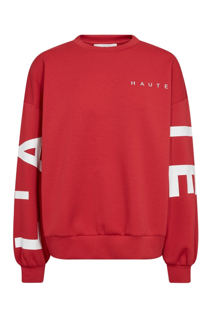 Haute L'Amitié - Maxi Split Logo Sweat HL10413 - Red