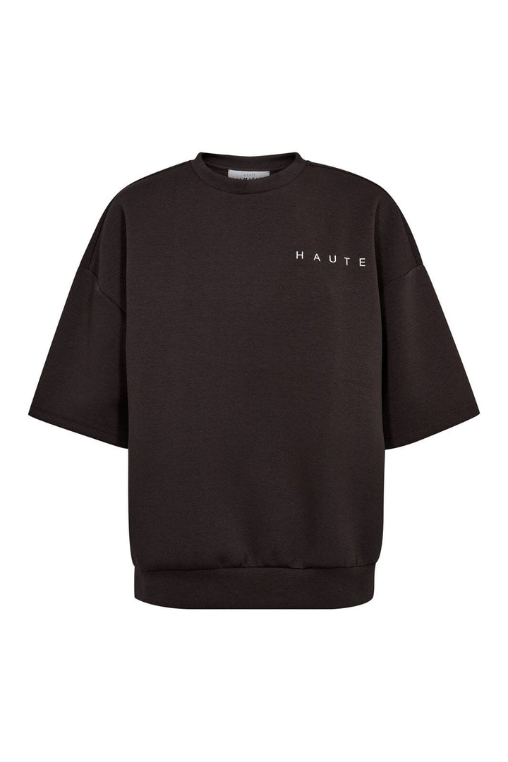 Haute L'Amitié - Maxi Split Ss Logo Sweat HL10461 - Antracit