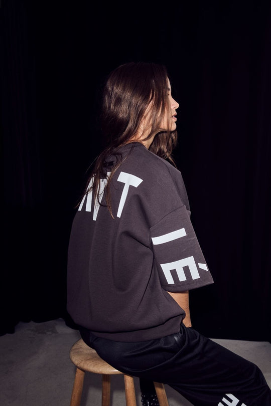 Haute L'Amitié - Studio Logo Sweat HL10446 - Pearl Melange