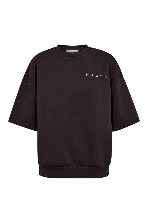 Haute L'Amitié - Maxi Split Ss Logo Sweat HL10461 - Antracit