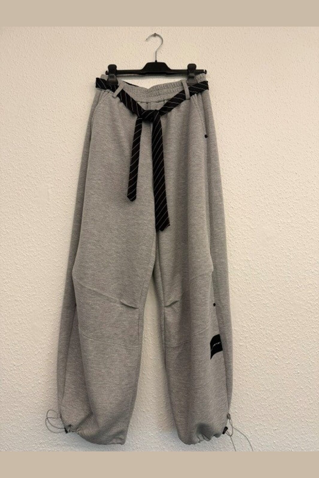 Haute L'Amitié - Maxi Split Tie Pant HL10923 - Grey Melangé
