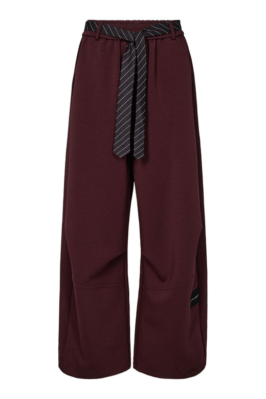 Haute L'Amitié - Maxi Split Tie Pant Hl10923 - Wine Sweatshirts 