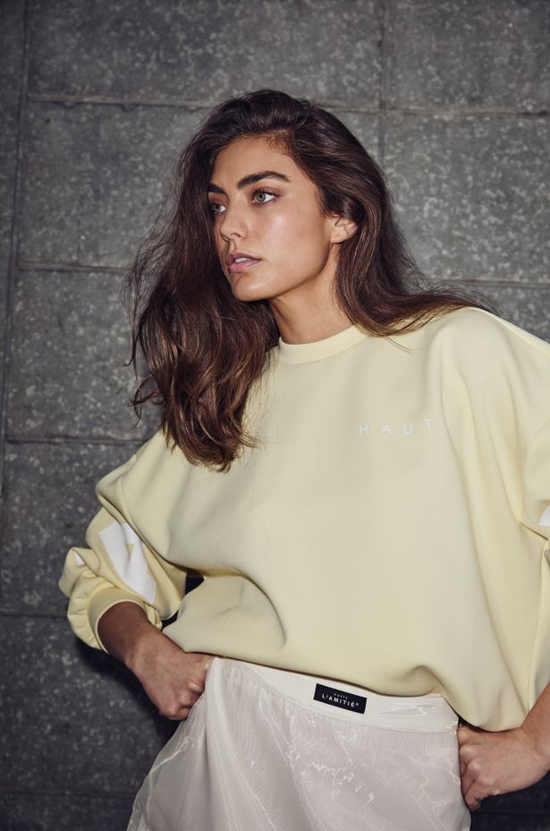 Haute L'Amitié - Organza Pencil Skirt HL10638 - Pale Yellow Nederdele 