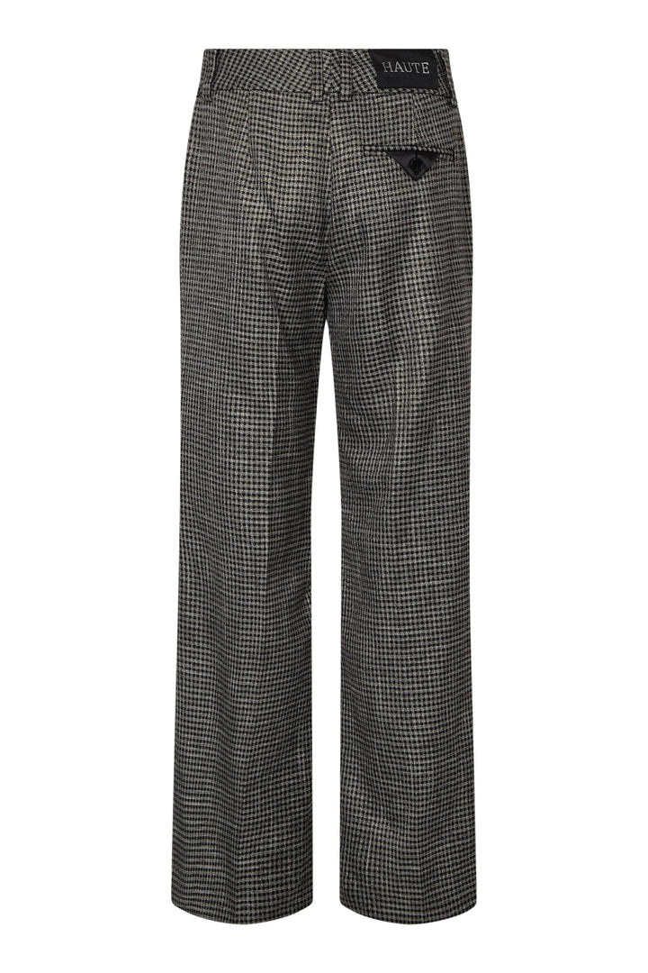 Haute L'Amitié - Pant Hl10907 - Black Silver Check Bukser 