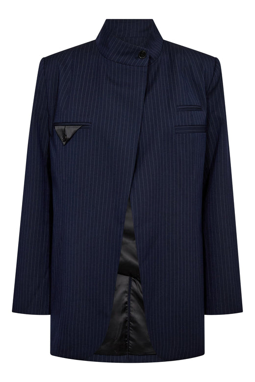 Haute L'Amitié - Pin Overlap Blazer HL10797 - Navy Blazere 